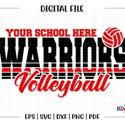 6112 Volleyball svg Warrior Volleyball svg Warrior Warriors Volleyball svg dxf eps png pdf sublimation cut file htv vector digital