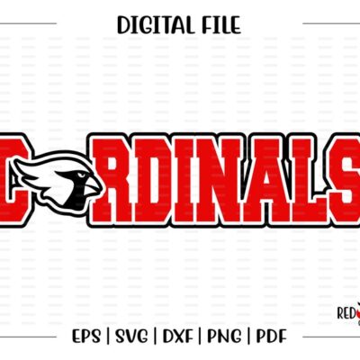 6114 Cardinal svg Cardinals svg Cardinal Cardinals Chevron Mascot School svg dxf eps png pdf sublimation cut file htv