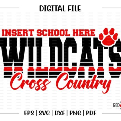 6115 Cross Country svg Wildcat Wildcats Cross Country XC CC svg dxf eps png pdf sublimation cut file htv vector digital clipart