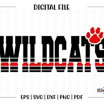 6116 Wildcat svg Wildcats svg Wildcat Wildcats Mascot School Team football basketball svg dxf eps png pdf sublimation cut file