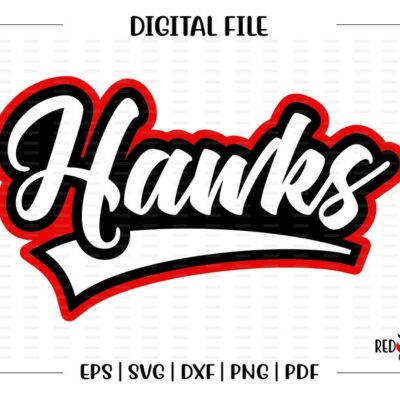 6142 Hawk svg Hawks svg Hawk Hawks svg dxf eps png pdf sublimation cut file htv vector digital