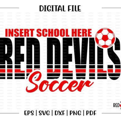 6176 Soccer svg Red Devil Soccer svg Red Devil Devils Soccer svg dxf eps png pdf sublimation cut file htv vector digital