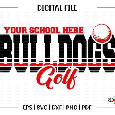 6194 Golf svg Bulldog Golf svg Bulldog Bulldogs Golf Bulldog Golf svg dxf eps png pdf sublimation cut file htv