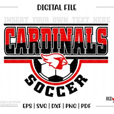 6218 Soccer svg Cardinal Soccer svg Cardinal Cardinals Soccer svg dxf eps png pdf sublimation cut file htv vector design clipart