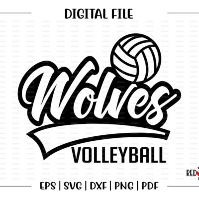 6230 Wolves Volleyball svg Volleyball svg Wolves Wolf Volleyball svg dxf eps png pdf sublimation clipart htv vector digital