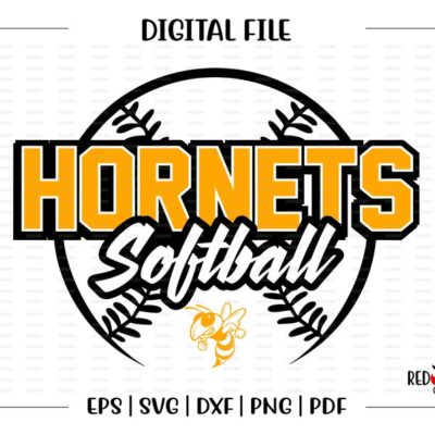 6235 Softball svg Hornet Softball svg Hornet Hornets Softball svg dxf eps png pdf sublimation cut file htv vector digital