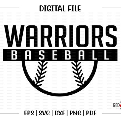 6237 Baseball svg Warrior Baseball svg Warrior Warriors Baseball svg dxf eps png pdf sublimation cut file htv vector digital clipart