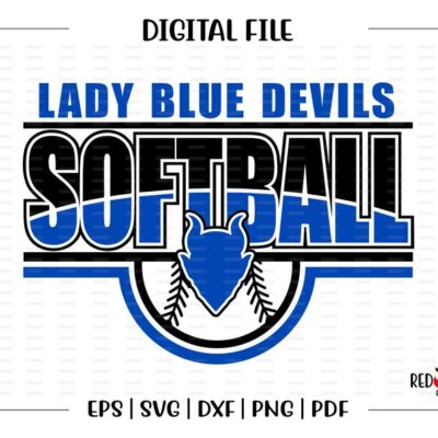 6242 Softball svg Lady Blue Devils Softball svg Lady Blue Devil Softball svg dxf eps png pdf sublimation cut file htv clipart design