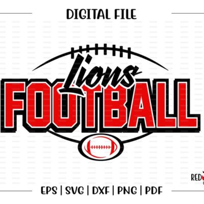 6249 Football svg Lion Football Lion Lions Football svg dxf eps png pdf sublimation cut file htv vector digital htv