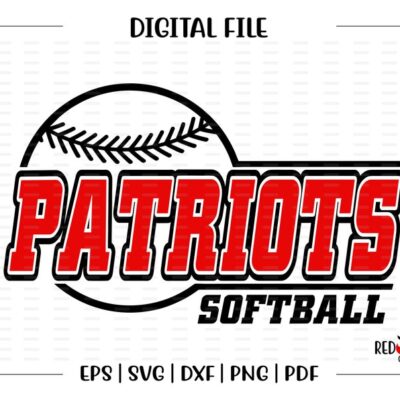 6283 Patriot Softball svg Softball svg Patriot Patriots Softball design svg dxf eps png pdf sublimation cut file htv vector digital