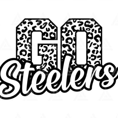 629 Go Steelers Leopard Svg Go Steelers Football Svg Run Steelers Svg Cheer Mom T Shirt Go Team Svg Cut File Cricut Png Pdf Eps Vector