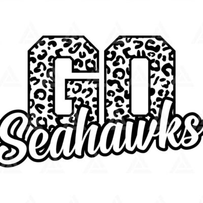 630 Go Seahawks Leopard Svg Go Seahawks Football Svg Run Seahawks Svg Cheer Mom T Shirt Cut File Cricut Png Pdf Eps Vector Stencil