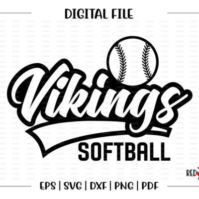 6304 Viking Softball svg Softball svg Viking Vikings Softball design svg dxf eps png pdf sublimation cut file htv vector digital