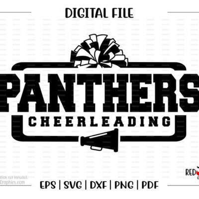 6313 Cheer svg Panther Cheer svg Cheerleading Panther Panthers Cheerleading svg dxf eps png pdf sublimation cut file htv vector