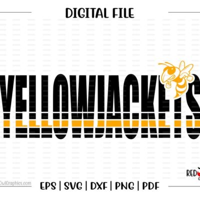 6337 Jackets svg Yellowjackets svg YellowJacket Jackets yellowjackets svg dxf eps png pdf sublimation cut file htv vector digital