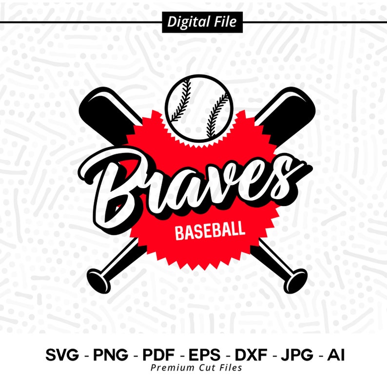 639 Baseball SVG PNG Brave Baseball Brave Braves Baseball svg Brave Softball svg Cricut svg Sublimation Cut file SVG for Shirts Cheer