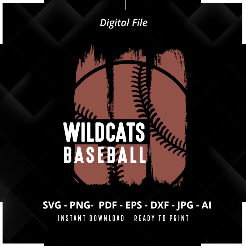 639 Wildcats Baseball SVG PNG Wildcats svg Baseball svg Wildcats Shirt svg Wildcats Cheer svg Wildcats Mom svg Baseball Shirt svg Cricut