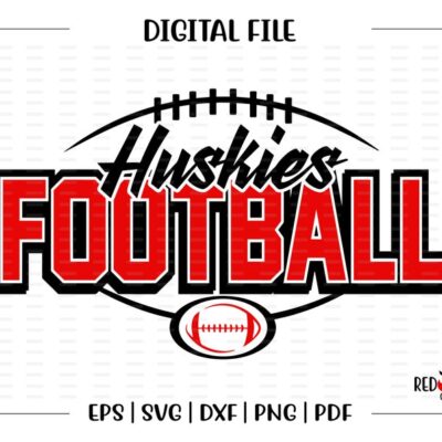 6394 Football svg Huskies svg Huskie Football Huskie Huskies svg dxf eps png pdf sublimation cut file htv clipart design image