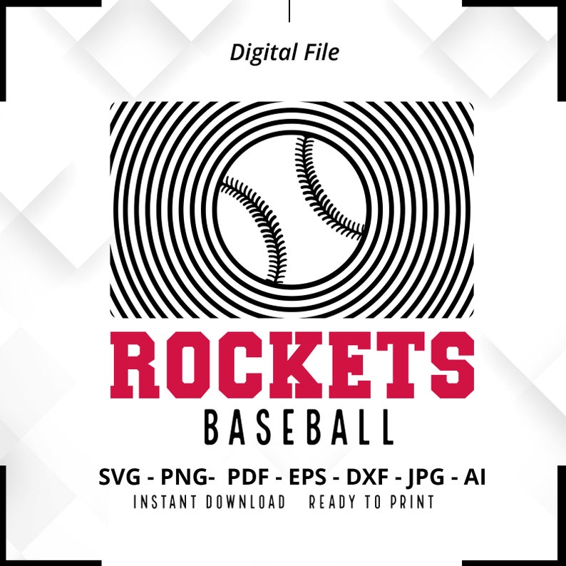 641 Rockets Baseball SVG PNG Rockets svg Baseball svg Rockets Shirt svg Rockets Cheer svg Rockets Mom svg Baseball Shirt svg Cricut