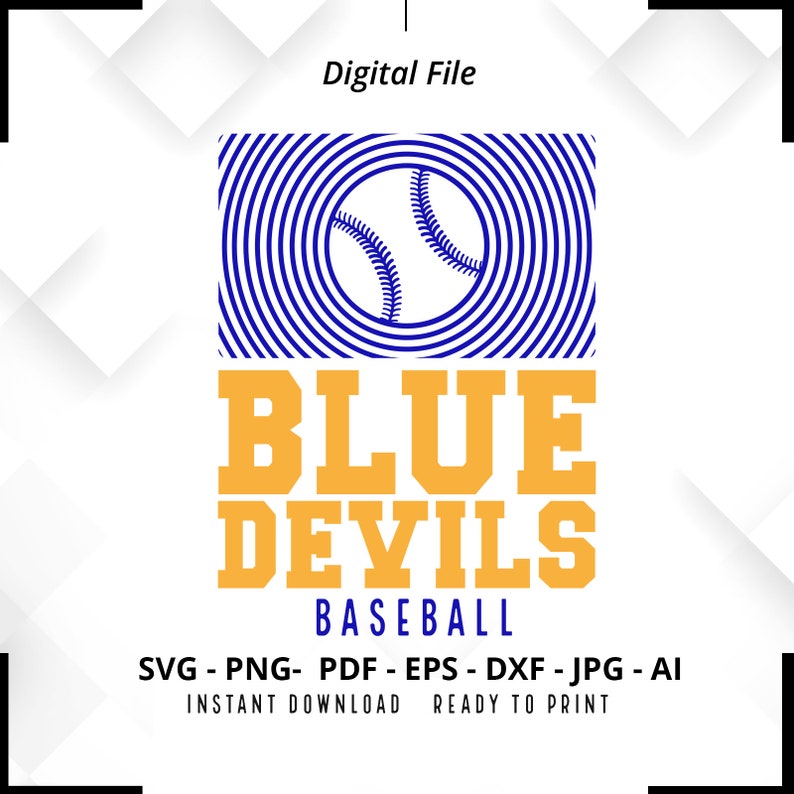 642 Blue Devils Baseball SVG PNG Blue Devils svg Baseball svg Blue Devils Shirt svg Blue Devils Cheer svg Blue Devils Mom Baseball Shirt svg