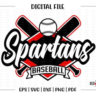 6424 Baseball svg Spartan svg Baseball Spartan Baseball Spartan Spartans svg dxf eps png pdf sublimation cut file htv