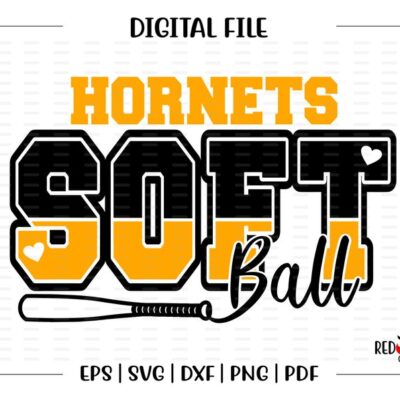 6435 Softball svg Hornet Softball svg Hornet Hornets Softball svg dxf eps png pdf sublimation cut file htv vector digital