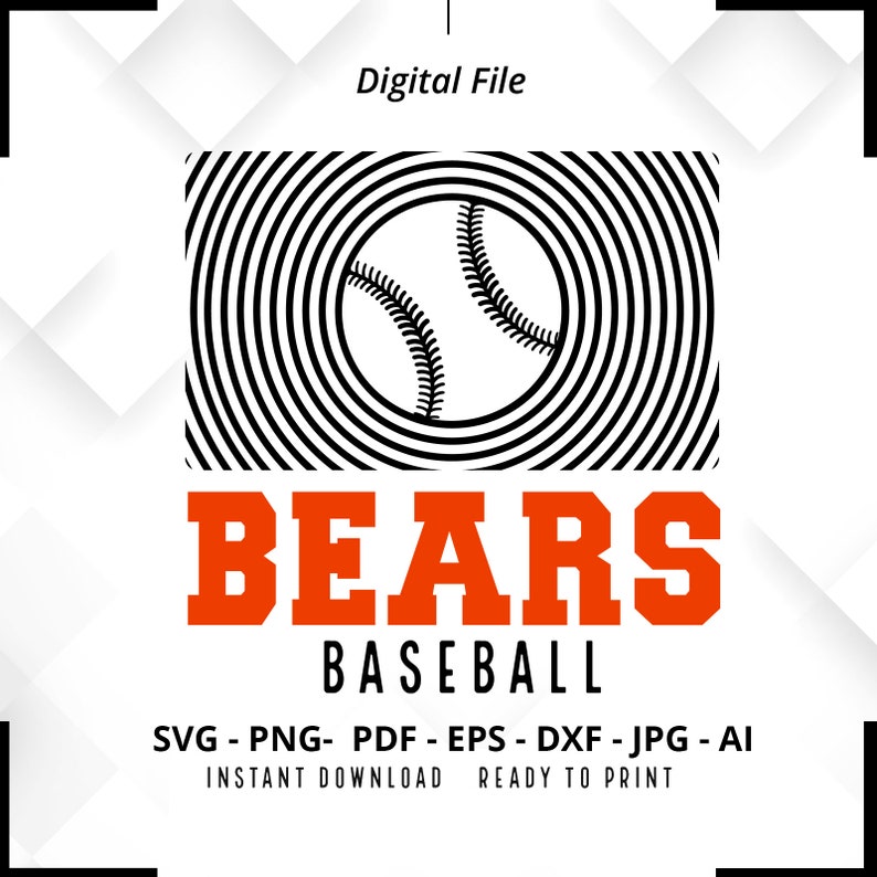 644 Bears Baseball SVG PNG Bears svg Baseball svg Bears shirt svg Bears Cheer svg Bears Mom svg Baseball Shirt svg Cricut Cut File