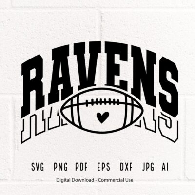 644 Raven Football svg Raven Ravens Football svg png Sublimation Football Clipart SVG for Shirts SVG for Cricut Shirt svg Football Mom