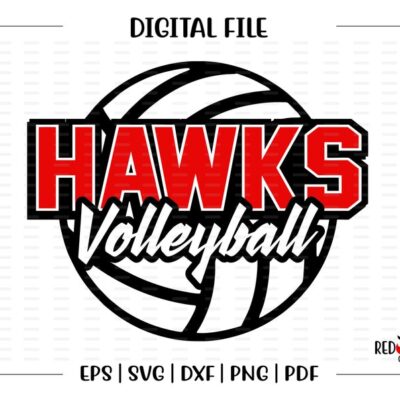 6450 Volleyball svg Hawks Volleyball svg Hawk Hawks Volleyball svg dxf eps png pdf sublimation cut file htv vector digital