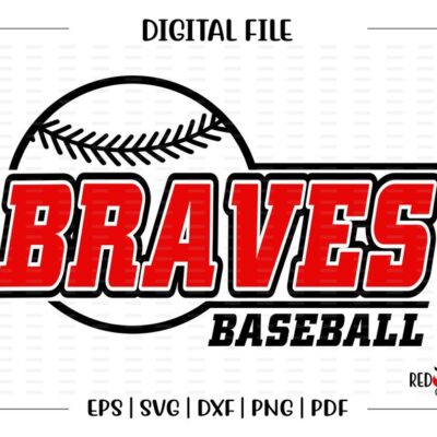 6478 Baseball svg Braves Baseball svg Braves Brave Baseball svg dxf eps png pdf sublimation cut file htv vector digital clipart