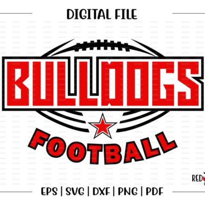 6495 Football svg Bulldog Football svg Bulldog Bulldogs Football Bulldog Football svg dxf eps png pdf sublimation cut file htv