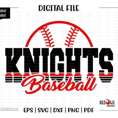 6513 Baseball svg Knights svg Baseball Knight Baseball Knight Knights svg dxf eps png pdf sublimation cut file htv clipart design