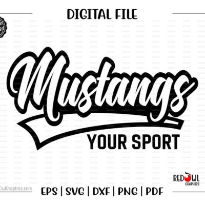 6524 Mustangs svg Mustang svg Mustang Mustangs Clipart vector Team Mascot svg dxf eps png pdf sublimation cut file htv