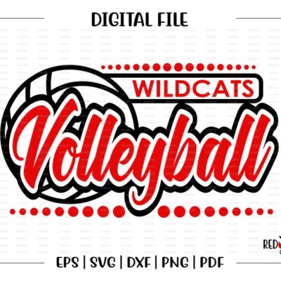 6534 Volleyball svg Wildcat Volleyball svg Wildcat Wildcats Volleyball svg dxf eps png pdf sublimation cut file htv vector digital