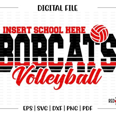 6537 Volleyball svg Bobcat Volleyball svg Bobcat Bobcats Volleyball svg dxf eps png pdf sublimation cut file htv vector digital