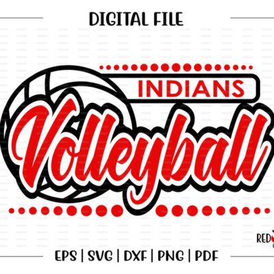 6539 Volleyball svg Indian Volleyball svg Indian Indians Volleyball svg dxf eps png pdf sublimation cut file htv vector digital