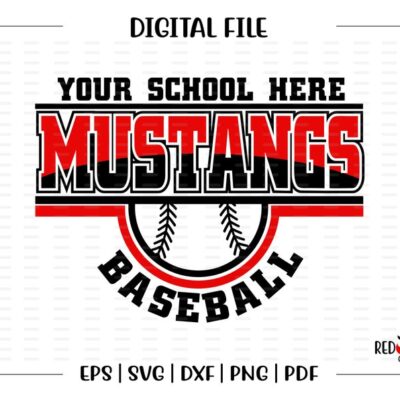 6553 Mustang Baseball svg Baseball svg Mustang Mustangs Baseball vector Team Mascot svg dxf eps png pdf sublimation cut file htv