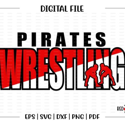 6555 Pirate Wrestling svg Wrestling svg Pirate Pirates Wrestling svg dxf eps png pdf sublimation cut file htv