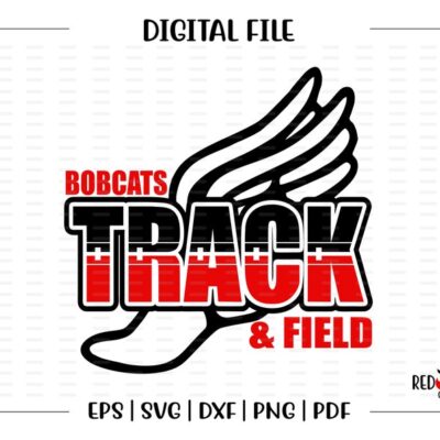 6578 Track svg Bobcat Track svg Bobcat Bobcats Track svg dxf eps png pdf sublimation cut file htv vector digital