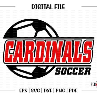 6585 Soccer svg Cardinal Soccer svg Cardinal Cardinals Soccer svg dxf eps png pdf sublimation cut file htv vector digital