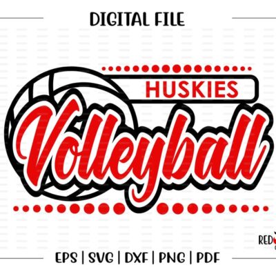 6590 Volleyball svg Huskie Volleyball svg Huskie Huskies Volleyball svg dxf eps png pdf sublimation cut file htv vector clipart