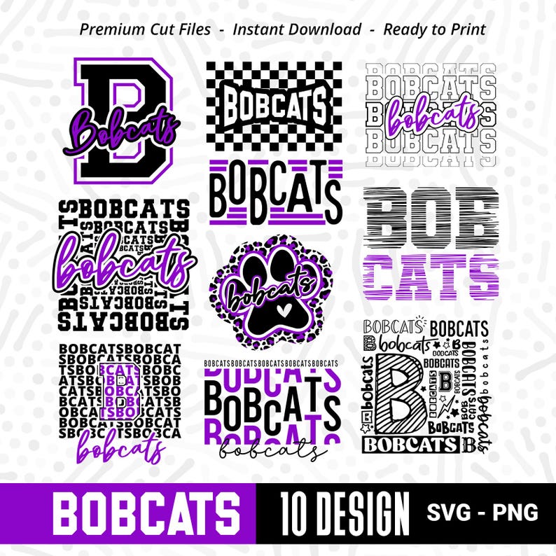 660 Bobcats Svg Png Bobcats Bundle SVG PNG Bundle Set Bobcat Svg Bobcats Shirt Svg Bobcats Paw Svg Bobcats Typography School Spirit Svg