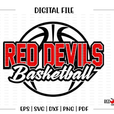 6625 Basketball svg Red Devil Basketball Red Devil Devil Basketball svg dxf eps png pdf sublimation cut file htv clipart design