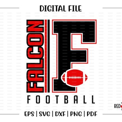 6626 Football svg Falcon Football svg Falcon Falcons Football svg dxf eps png pdf sublimation