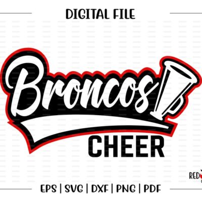 6637 Cheerleading svg Bronco Cheerleading Bronco Broncos Cheer Cheerleader Cheerleading svg dxf eps png pdf sublimation cut file