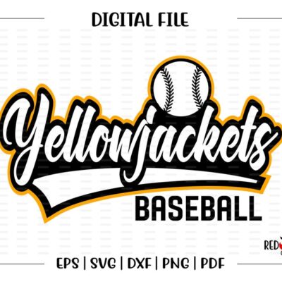 6641 Baseball svg Yellowjackets Baseball YellowJacket baseball yellowjackets svg dxf eps png pdf sublimation cut file htv vector