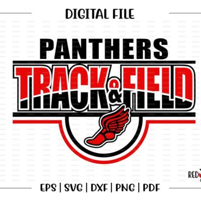 6643 Track svg Panther Track svg Panther Panthers Track Field svg dxf eps png pdf sublimation cut file htv vector digital