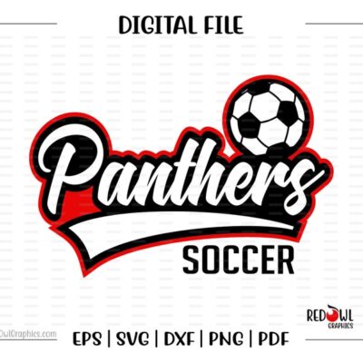 6668 Soccer svg Panther Soccer svg Panther Panthers Soccer svg dxf eps png pdf sublimation cut file htv vector digital