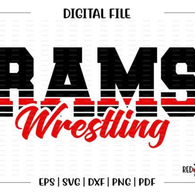 6671 Wrestling svg Ram Wrestling svg Ram Rams Wrestling Mom svg dxf eps png pdf sublimation cut file htv clipart design image