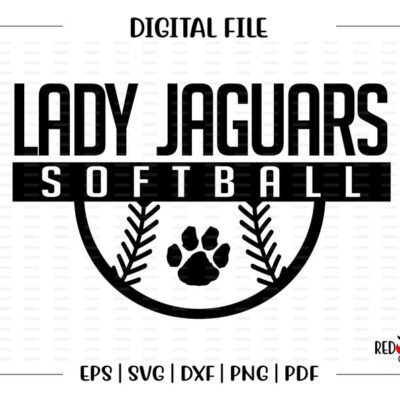 6675 Softball svg Lady Jaguars Softball svg Jaguar Jaguars Lady Softball svg dxf eps png pdf sublimation cut file htv clipart design